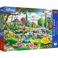 Puzzle 1000 Elementów. Premium Plus. Piknik Z Księżniczkami Disney'a