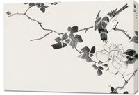 Obraz 100x70cm Pallas’s Blue Robin, Kashu Vintage do Salomu