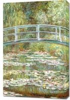 Obraz 60x90cm Bridge over a Pond of Water Lilies, Monet Vintage