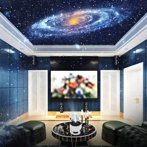 PROJEKTOR GWIAZD PLANETARIUM OBROTOWY LAMPA LED NOCNA USB + 12 na Arena.pl