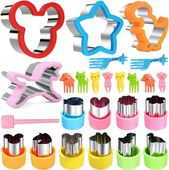 WYKRAWACZE DO WARZYW OWOCÓW CIASTEK KANAPEK FOREMKI WIDELCZYKI 25EL