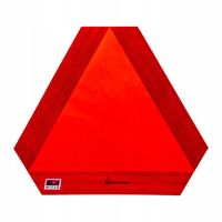 Trójkąt ostrzegawczy do ciągnika przyczepy homologacja E-8 czerwony