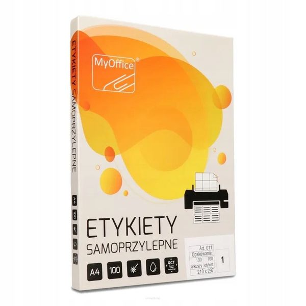 Etykiety Samoprzylepne A4 210x297 zdjęcie 1
