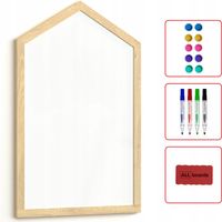 DOMEK - Tablica biała magnetyczno-suchościeralna w kształcie domku