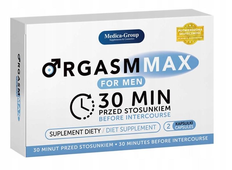 Orgasm Max For Men 2 Kaps. Na Potencję Erekcja Libido Potencja zdjęcie 2