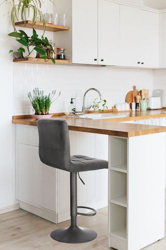 Krzesło barowe regulowane Dafne VIC czarne na Arena.pl