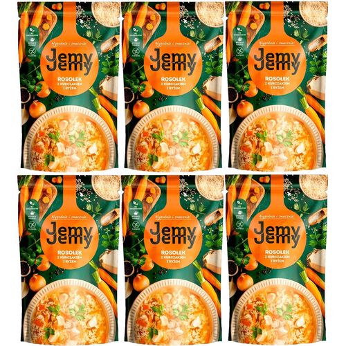 JemyJemy Rosół z kurczakiem i ryżem 450 g x 6 sztuk na Arena.pl