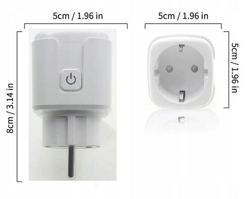 2x INTELIGENTNE GNIAZDKO WiFi SMART TUYA WATOMIERZ PROGRAMATOR TIMER na Arena.pl
