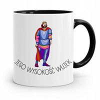 Kubek Czarny Prezent Dla Wujka Jego Wysokość Wujek Z Nadrukiem Ze Zdjęciem