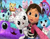 Puzzle Koci Domek Gabi