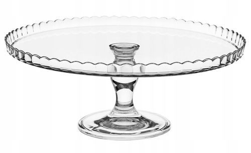Szklana PATERA Z KLOSZEM na ciasto tort na nóżce 32cm PASABAHCE na Arena.pl