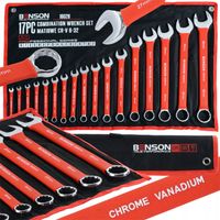 ZESTAW KOMPLET KLUCZEY PŁASKICH W GUMIE 6-32MM 17EL MATA BENSON BY BLACK