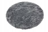 Dywan Elsimone Carpet szary okrągły shaggy 120x120 cm mikrofibra