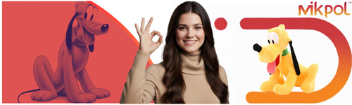 MASKOTKA PRZYTULANKA PIES  PLUTO 30CM na Arena.pl