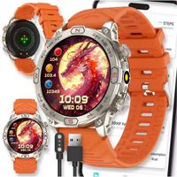 SMARTWATCH ZEGAREK WATCH AMOLED 5 ATM SP02 MĘSKI SMART ROZMOWY SPORT OPASKA KC86