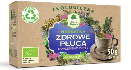 Herbatka Zdrowe PŁuca BIO (25 x 2 g) 50 g - Dary Natury na Arena.pl