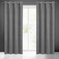 Zasłona gotowa na przelotkach MILO 140x250 Eurofirany stalowa