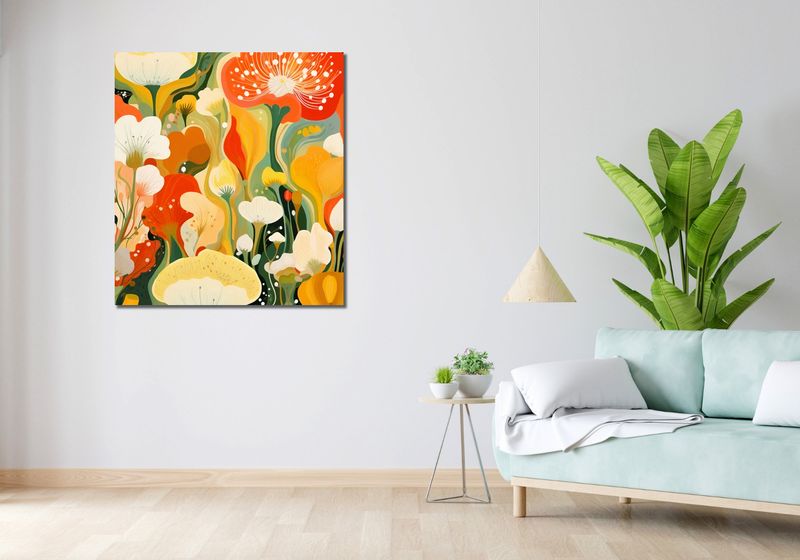 Obraz 90x100cm Kwiatowy Raj zdjęcie 2