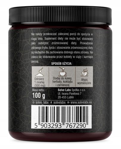 Chaga Błyskoporek podkorowy 100G SOLVE LABS na Arena.pl