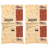 Jagody goji SUSZONE 1kg (2x500g) NATURALNE wysoka JAKOŚĆ