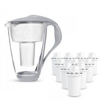 2 x Dzbanek filtrujący szklany Dafi Crystal LED 2l + 10x Filtr Dafi Classic