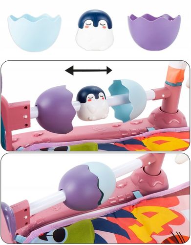 MATA EDUKACYJNA INTERAKTYWNA Z PIANINKIEM GRZECHOTKI GRYZAKI DLA NIEMOWLĄT na Arena.pl