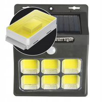LAMPA SOLARNA HALOGEN Z CZUJNIKIEM RUCHU ZMIERZCHU 6W
