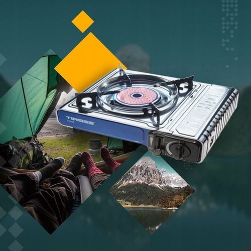 Kuchenka turystyczna TIROSS TS-266 SREBRNA 1650 W na Arena.pl