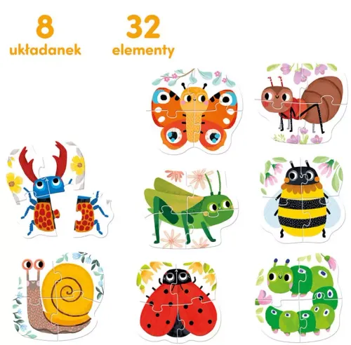 CzuCzu. Puzzle. Robaczki czworaczki na Arena.pl