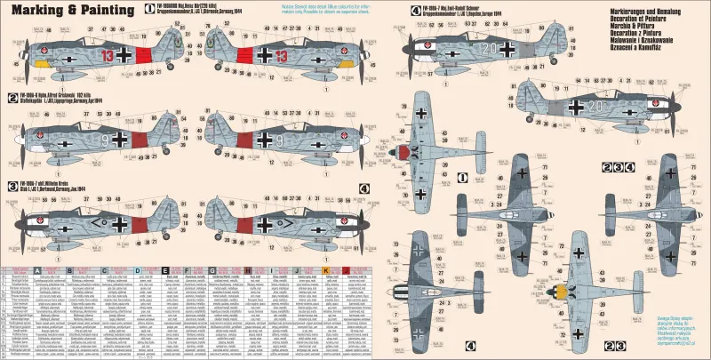 Fw-190A-7 JG-1, C-04, 1:72 zdjęcie 2