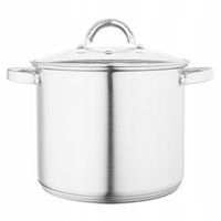 Garnek indukcja stalowy podziałka pokrywka Altom Design Fabio 24 cm 8,5 l