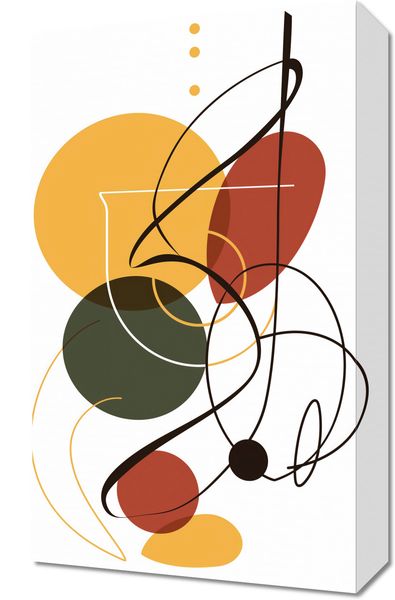 Obraz 30x50cm Taniec Form i Barw zdjęcie 1