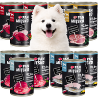 Pan Mięsko karma mokra dla psa mix 400g x 12 sztuk + gratis gryzak