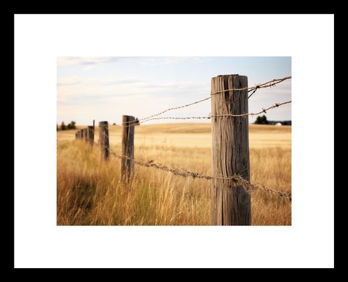 Plakat 18x13cm Płot na Polu na Arena.pl