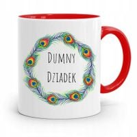 Kubek Czerwony Prezent Dla Dziadka Dumny Dziadek Z Nadrukiem Ze Zdjęciem