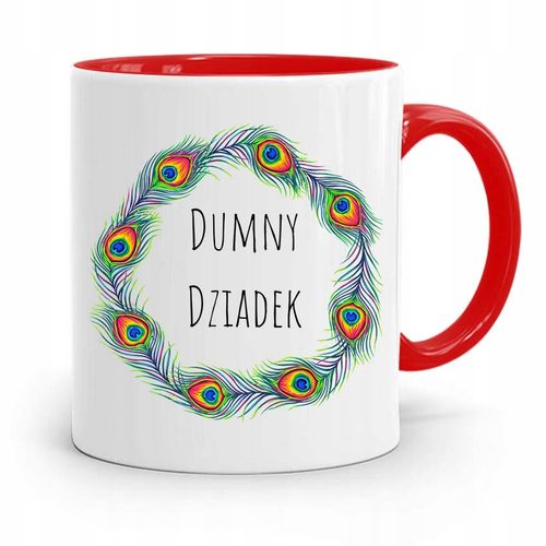 Kubek Czerwony Prezent Dla Dziadka Dumny Dziadek Z Nadrukiem Ze Zdjęciem na Arena.pl