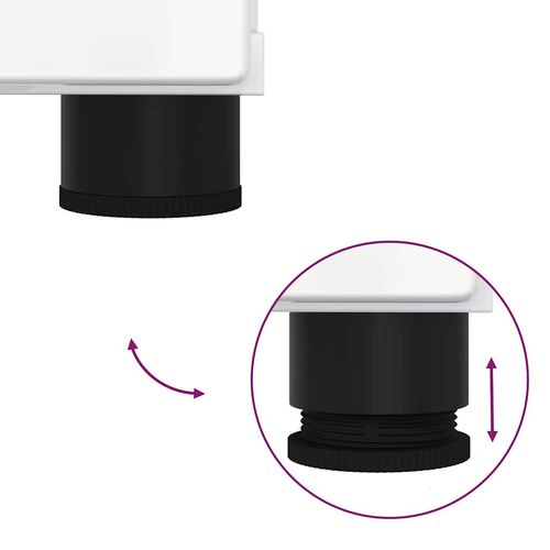 Szafka Łazienkowa Biały na wysoki połysk 60 x 35 x 80 cm na Arena.pl