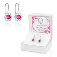 Srebrne kolczyki dla dziewczynki prezent na komunię pamiątka komunii