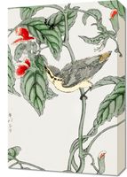 Obraz 40x60cm Tree-Creeper. Kashu Japoński Vintage do Salonu