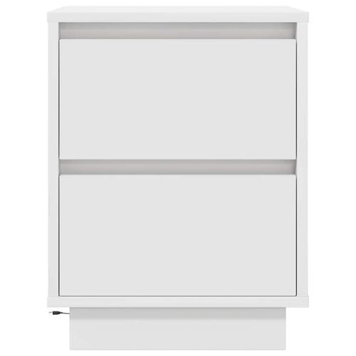 Szafka nocna z oświetleniem LED Biała 38x34x50 cm na Arena.pl