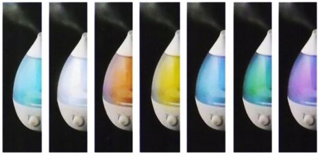 NAWILŻACZ POWIETRZA LAMPKA LED 7 KOLORÓW 25W 2,6L na Arena.pl