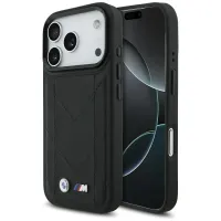 etui bmw m quilted logo magsafe na iphone 17 pro - czarne