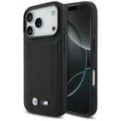 etui bmw m quilted logo magsafe na iphone 17 pro - czarne