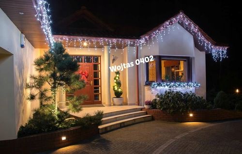 SOPLE 500 LED ZEWNĘTRZNE LAMPKI choinkowe KURTYNA IP44 STAŁE + FLASH na Arena.pl