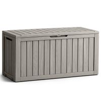 Skrzynia ogrodowa kufer balkonowa schowek na taras balkon 272 litry Szara