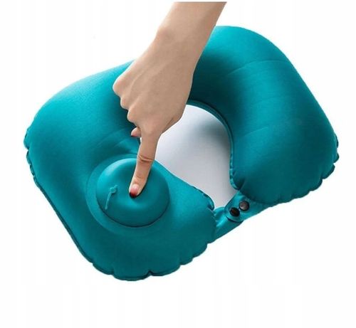 PODUSZKA PODRÓŻNA Dmuchana Samopompująca Welurowa ROGAL Do Spania Na Szyję na Arena.pl