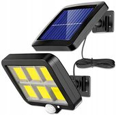 LAMPA SOLARNA HALOGEN LED REFLEKTOR NAŚWIETLACZ COB CZUJNIK RUCHU