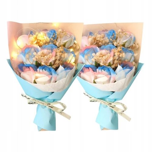 FLOWER BOX MYDLANE RÓŻE BUKIET W PUDEŁKU LED PREZENT NA DZIEŃ na Arena.pl