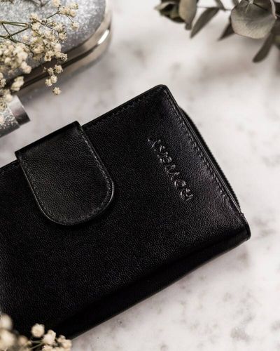 skórzany portfel damski z systemem rfid protect - rovicky na Arena.pl