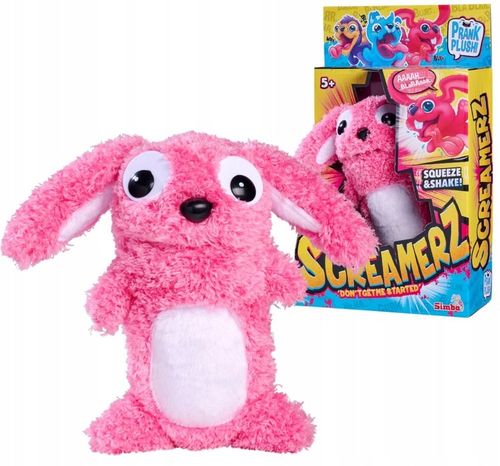 SIMBA SCREAMERZ HASE interaktywna maskotka rozbawiacz różowy króliczek na Arena.pl